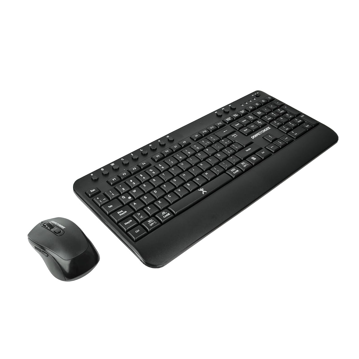 PERFECTCHOICE Kit de Teclado y Mouse Inalámbrico Bluetooth Teclas Multimedia 2.4GHz PC-201434 Keyvance