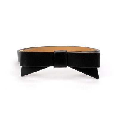kate spade new york Women's .75 Inch Bow Belt - CH - Negro -