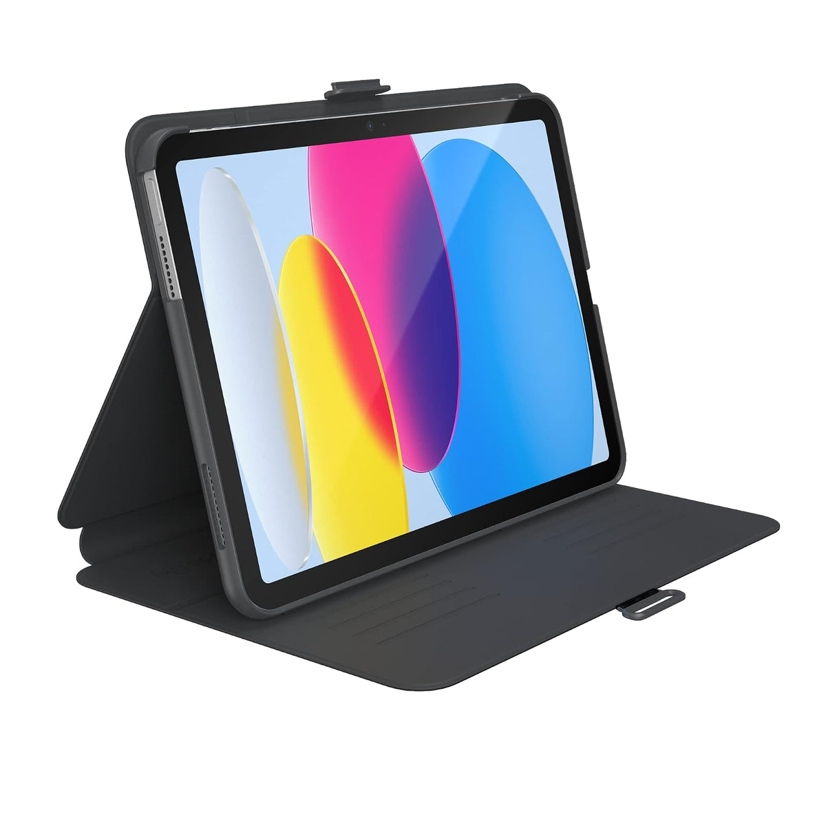 Speck Products iPad (10ª generación - 2022) Stylefolio con Microban (Negro/Gris pizarrón)