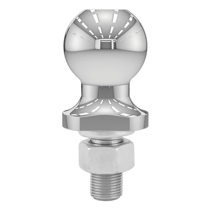 Curt 40061 Bola de Enganche de Remolque cromada, 2 Libras, 1-7/8 Pulgadas de diámetro, vástago de 3/4 x 1-5/8 Pulgadas