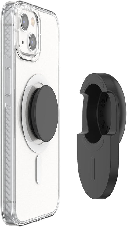 PopSockets: MagSafe - Soporte magnético para teléfono, Soporte magnético para teléfono, Soporte para teléfono, Color Negro
