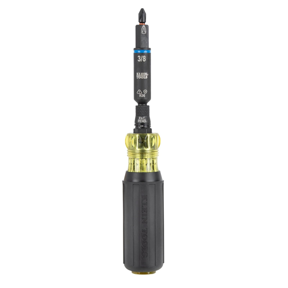 Klein Tools 32528HD KNECT 10 en 1 driver con clasificación de impacto, destornillador de puntas múltiples/destornillador de tuercas con tamaños de enchufe abatible de pozo profundo para fontanería y