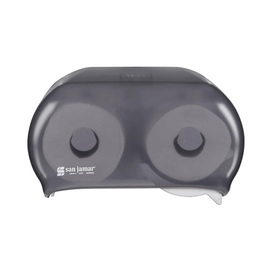San Jamar R3600TBK Versa twin Dual Bath Tissue Dispenser, 1.437" Mandrel, Black Pearl (TTD105)