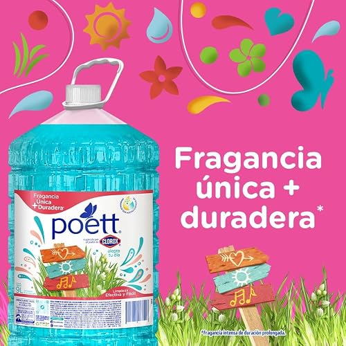 Limpiador Multiusos Aromatizante Poett Alegra tu Día 9 L