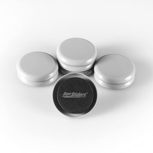 SuperSliders 4722695N - Deslizadores reutilizables para suelos de madera para mover cualquier artículo rápida y fácilmente, para carpeta, Gris, Gris
