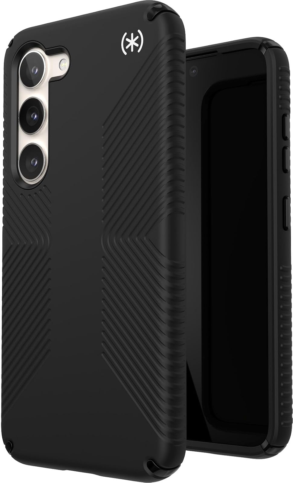 Speck Presidio 2 Grip - Funda para Samsung Galaxy S23, protección contra caídas y cámaras, Agarre Seguro Suave al Tacto, Compatible con Carga inalámbrica, Amortiguador, Funda para Galaxy S23, Color