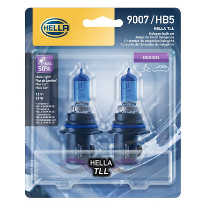 Hella 9007XE-TLL Kit de 2 Focos TLL 9007/ HB5. Número de Parte : 9007XE-TLL en blister. Luz tipo Xenon