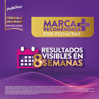 PediaSure Fresa- Alimentación Especializada Polvo 400 g | Formula especializada para niños de 1 a 10 años con 5 grupos de nutrientes clave que apoya el crecimiento de los huesos.