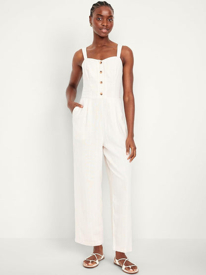 Old Navy SL Cami Jumpsuit- Stripe Vestido Mujer