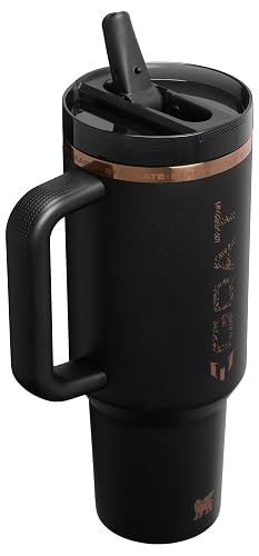 STANLEY The Quencher ProTour - Vaso con popote abatible (caja) 40 onzas/1.18 L, color negro