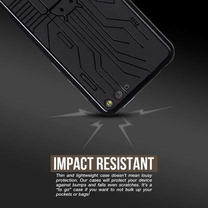 Cruzerlite Caso Bugdroid Circuito TPU para el Fire, Azul