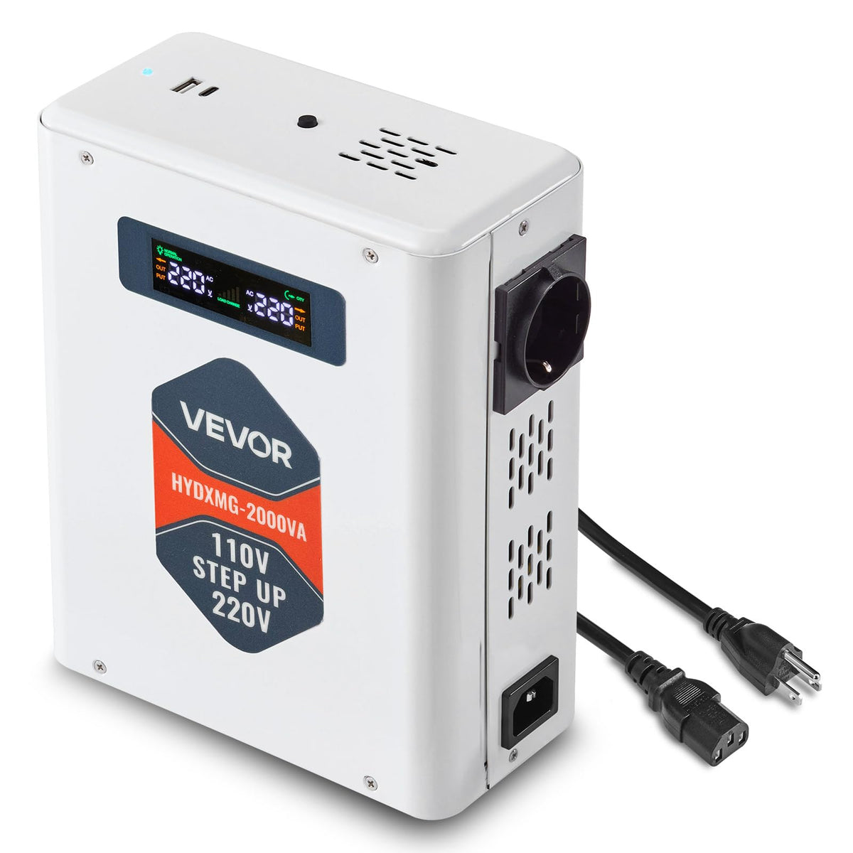 VEVOR Convertidor Reductor de Voltaje 220V a 110V 2000VA - Naranja
