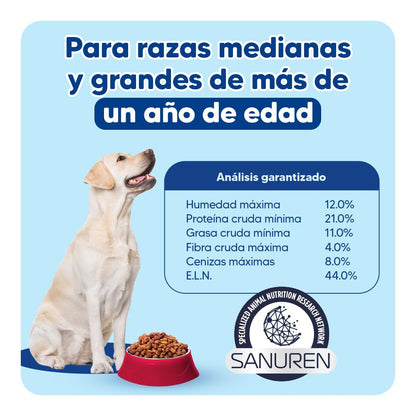 Apawpacho Alimento para Perros Adultos Razas Medianas y Grandes, 4 kg.
