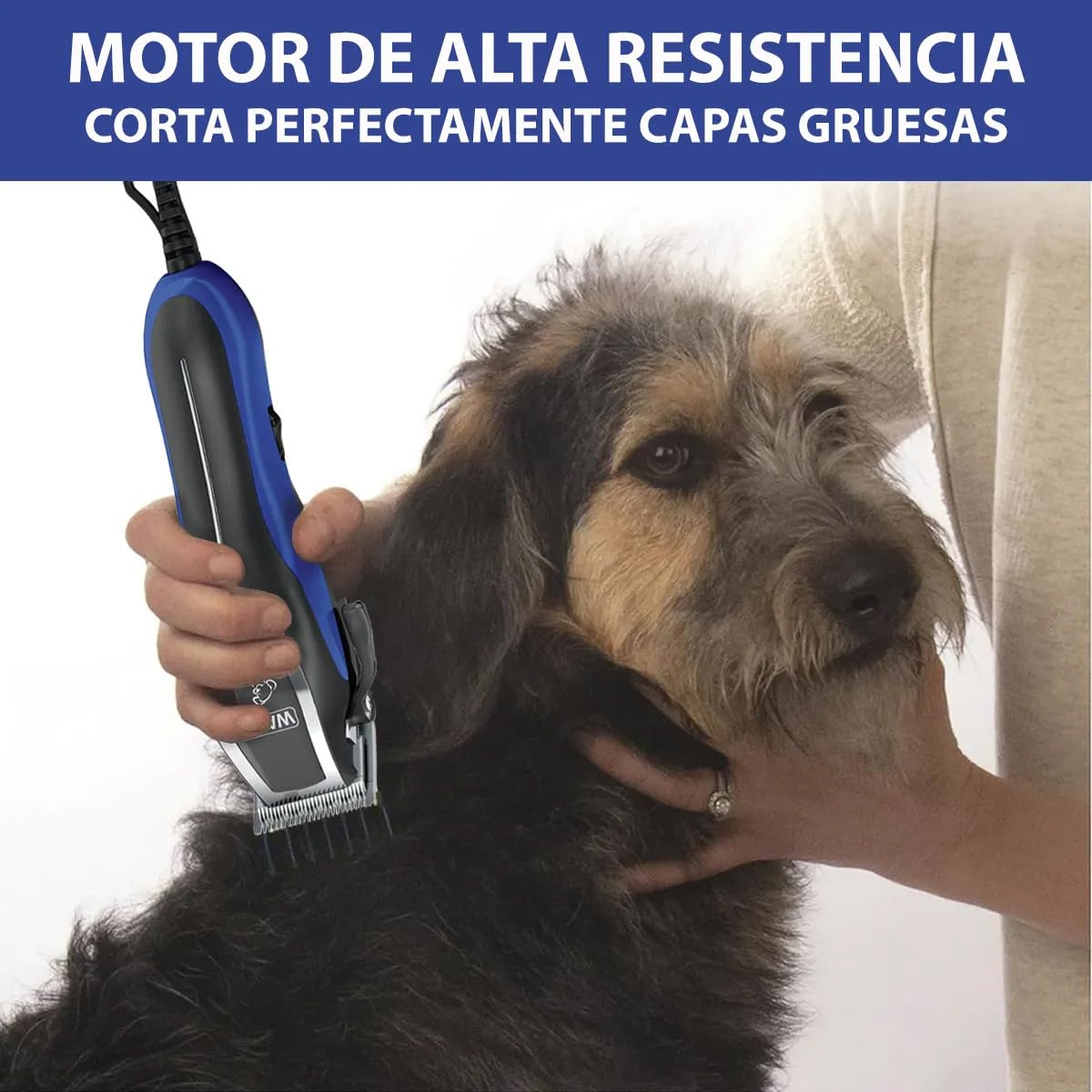 Maquina Rasuradora Para Cortar Pelo De Perro Wahl Pet Pro 3023915 Kit Para Mascotas Con 4 Peines Guía