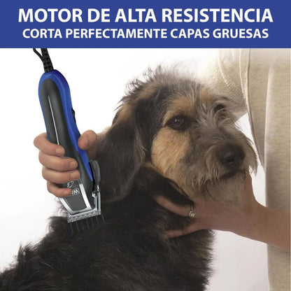 Maquina Rasuradora Para Cortar Pelo De Perro Wahl Pet Pro 3023915 Kit Para Mascotas Con 4 Peines Guía