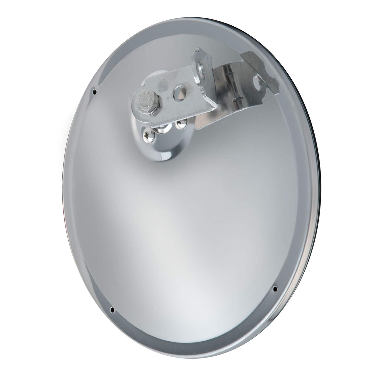 RETRAC Cabezal de Espejo Convexo de Acero Inoxidable 609838, 19 cm, con Soporte en J, Universal