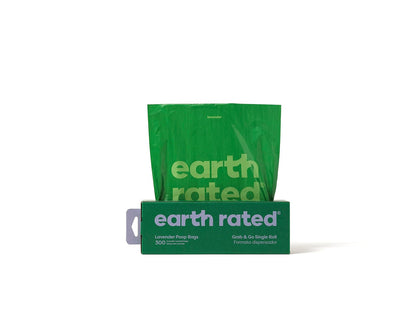 Earth Rated - Bolsas para excremento de perros, 300 bolsas grandes en 1 rollo con olor a lavanda