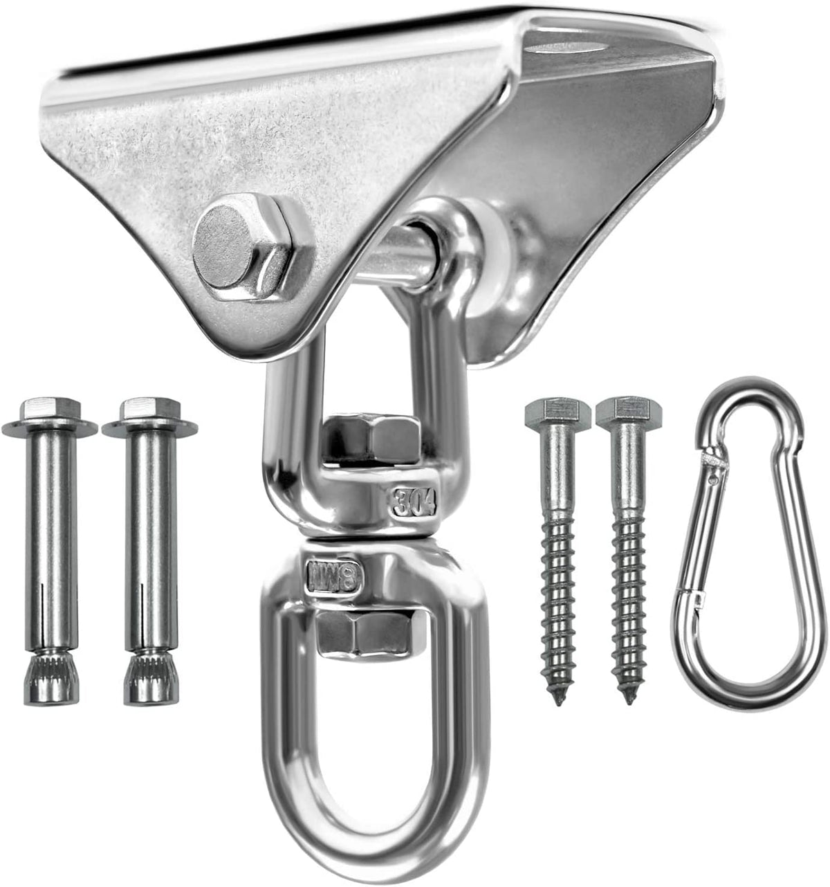 Yes4All Colgador para Saco de Boxeo con Giro 360° - B. Colgador para Viga de Madera