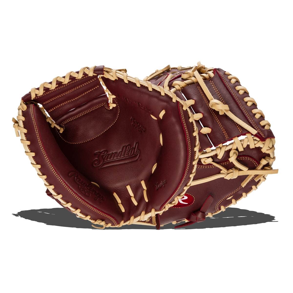 Rawlings Sandlot Guante de Béisbol de Piel - Tiro derecho - 33 pulgadas - 1 pieza de red sólida