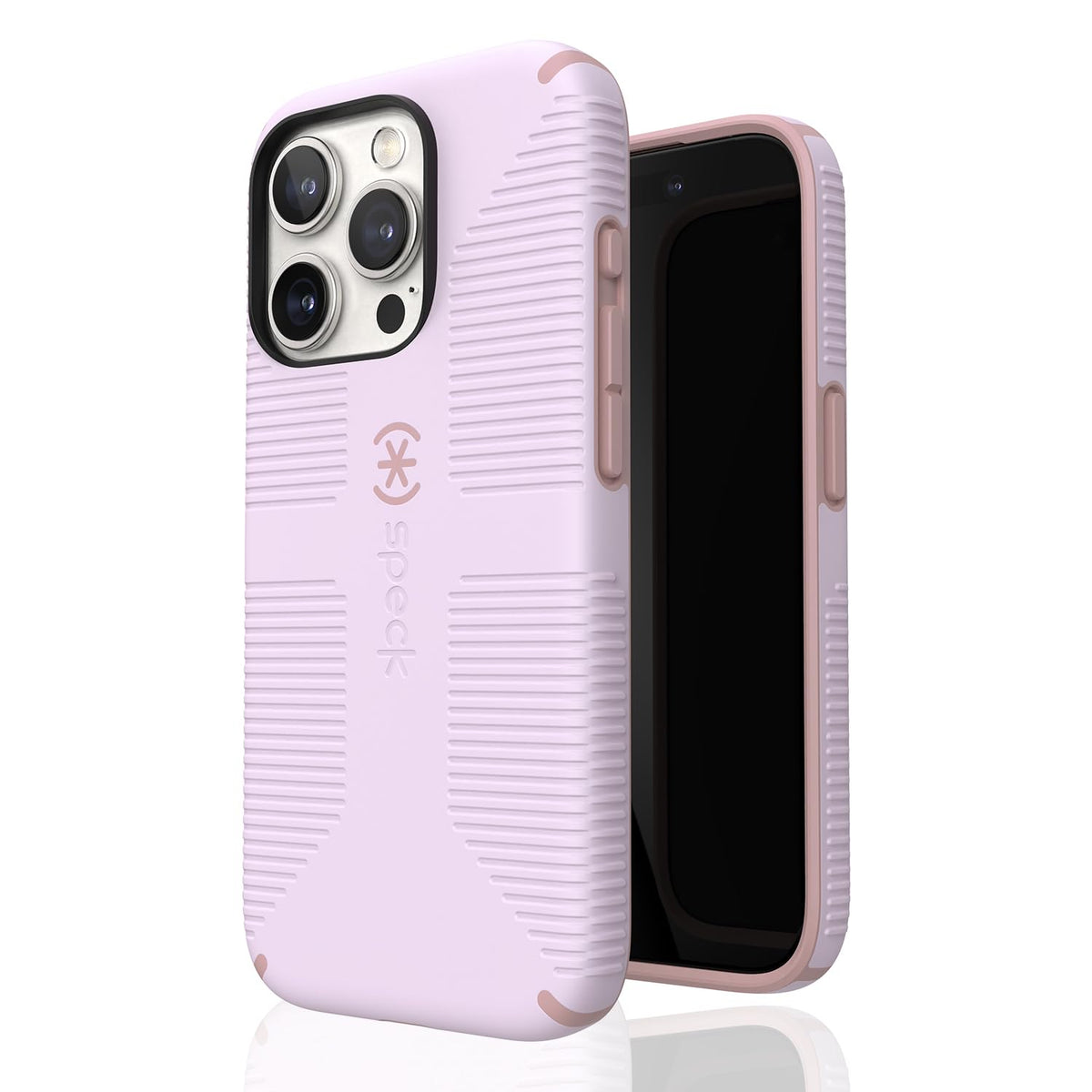 Speck - Funda para iPhone 15 Pro, construida para MagSafe, Agarre de protección contra caídas, Resistente a los arañazos, Tacto Suave, Funda de teléfono de 6.1 Pulgadas, Agarre CandyShell Suave