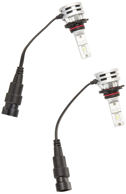 Hella 226971561 Set de 2 Focos LED Retrofit 9005 9006 Luz Blanca de 6500K Plug & Play Ventilador Integrado 12V 24W