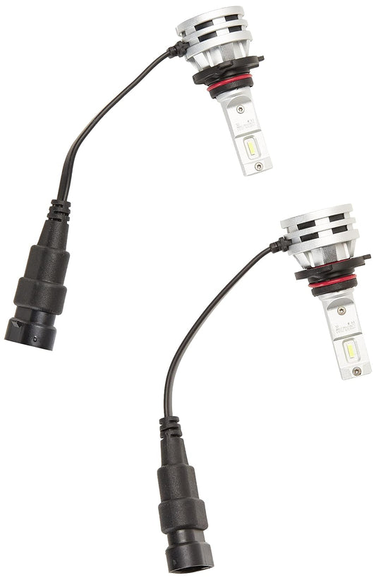 Hella 226971561 Set de 2 Focos LED Retrofit 9005 9006 Luz Blanca de 6500K Plug & Play Ventilador Integrado 12V 24W