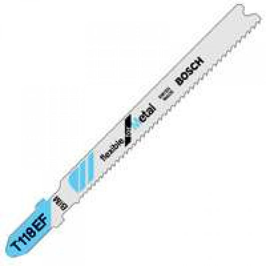 Bosch T118EF 3" 18 TPI Bi-Metal Bosch Shank Jigsaw Blade 5 Pack