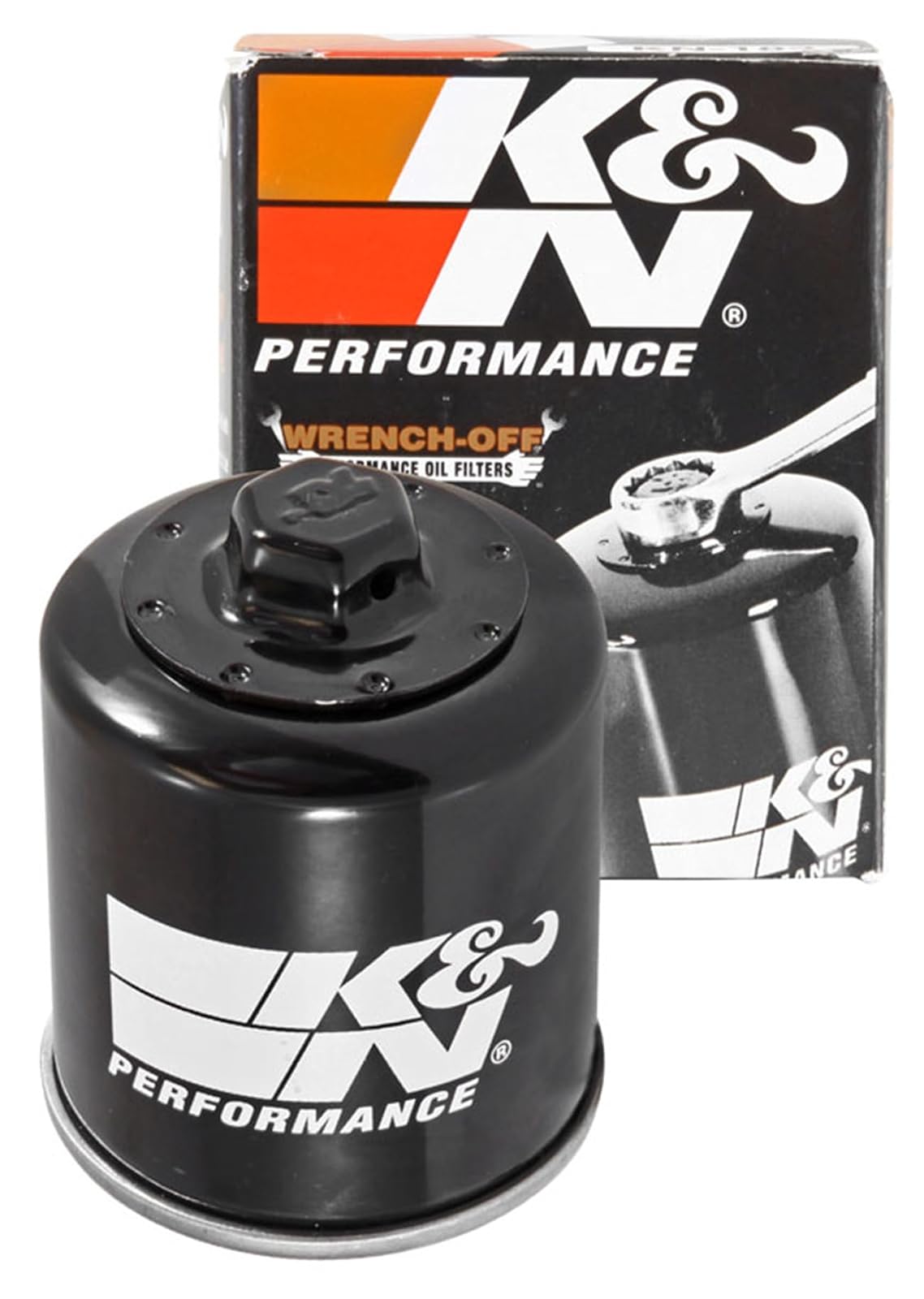 K&N KN-183 Filtro de Aceite de Alto Rendimiento para Motocicleta Piaggio Aprilia Derbi Peugeot Negro