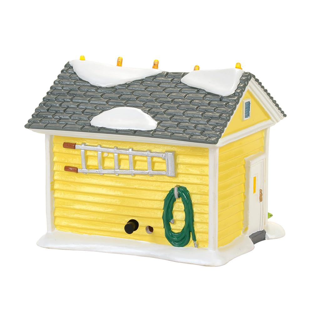 Department 56 Snow Village National Lampoon Vacation The Griswold Holiday Garage Lit Building, Multicolor, 4.06 Pulgadas, Multicolor
