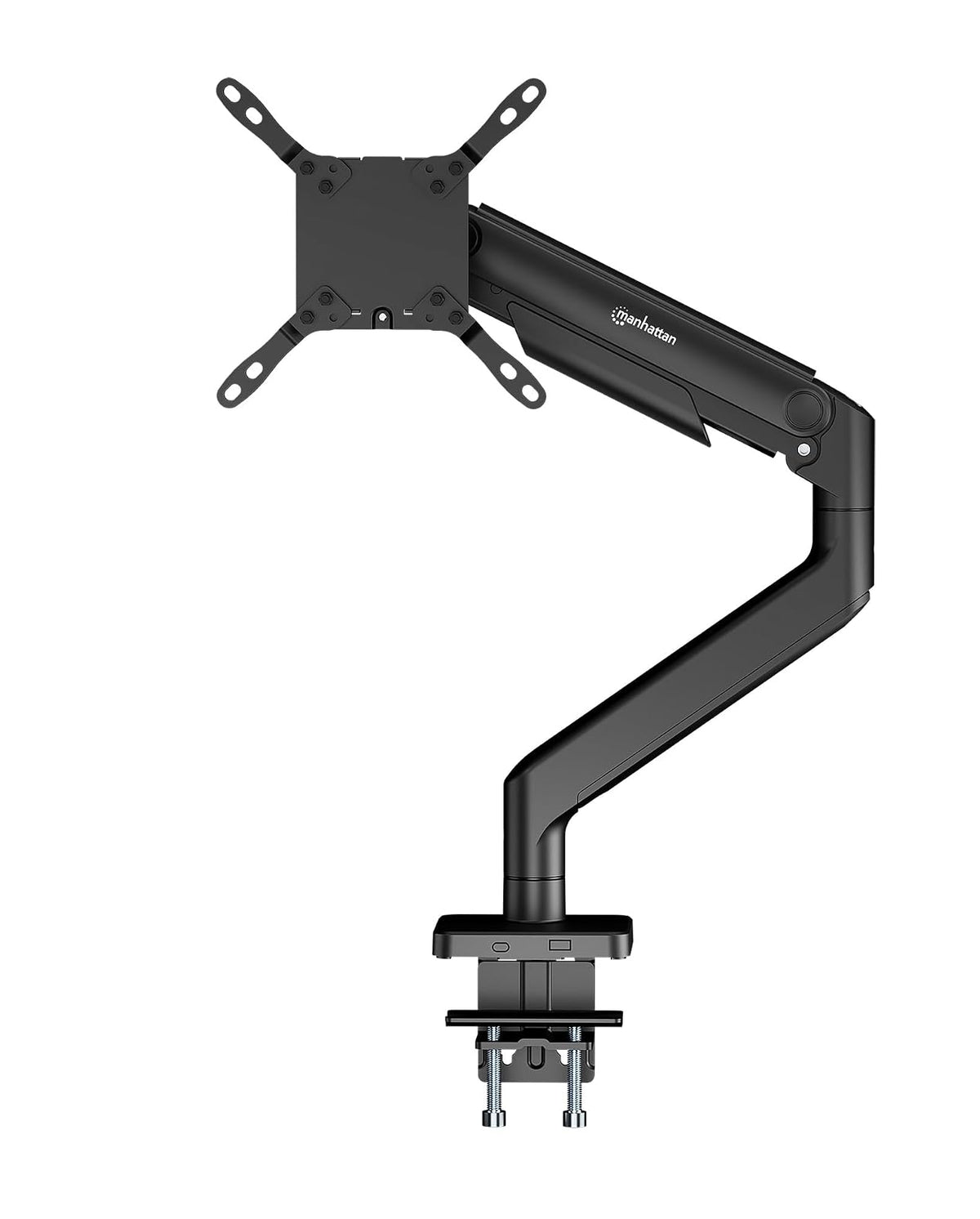 Manhattan 462570 Soporte de Aluminio con Sistema de pistón para 1 Monitor de 17" a 49"
