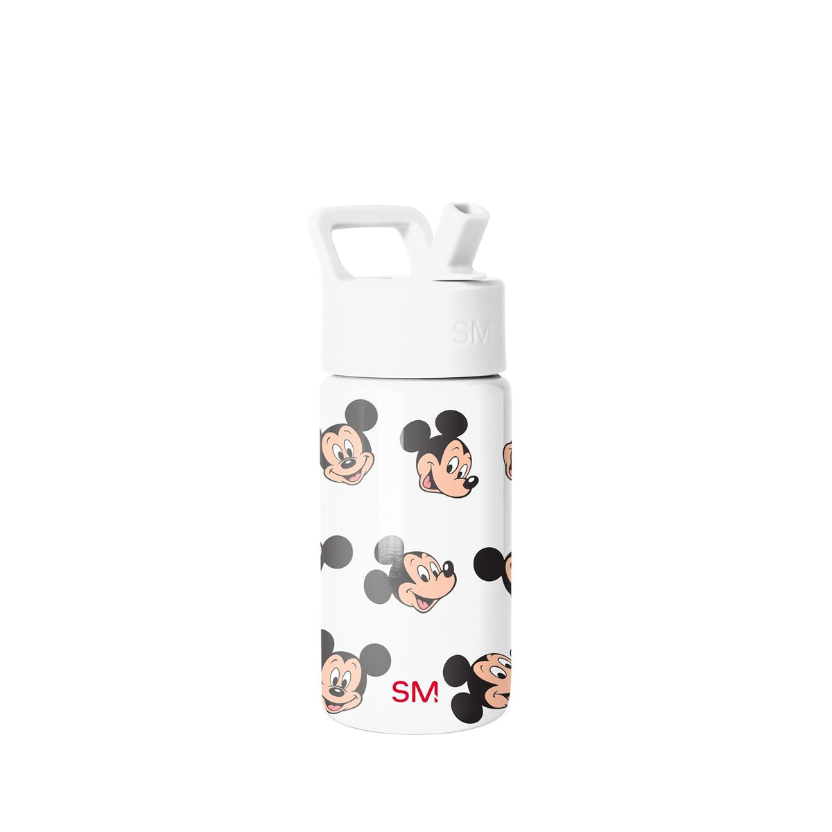 Simple Modern Summit Botella Infantil con Popote, Acero Inoxidable, Diseño Disney - Disney-Mickey Mouse Fun - 0.4 Litros
