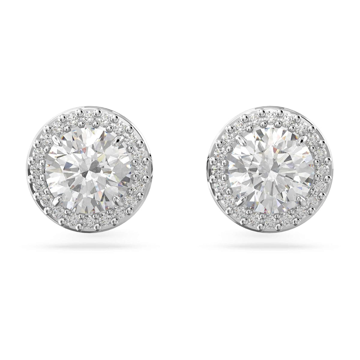 Swarovski Constella - arete de tuerca - White, Rhodium plated