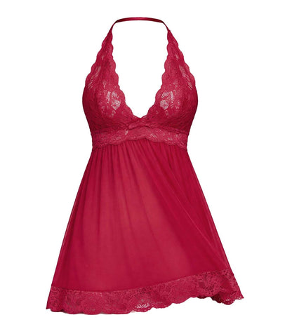 Ilusión Feminino Babydoll tipo halter Mujer