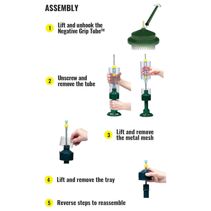Squirrel Buster Comedero de Tuercas Prueba de Ardillas para Frutos Secos y Frutas, Dos Mallas