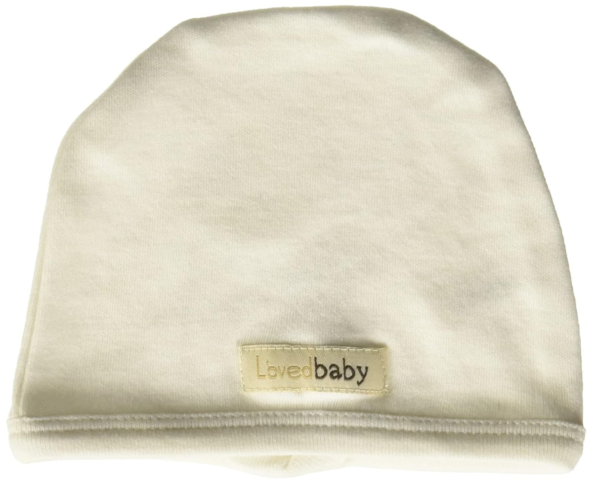 L'ovedbaby Gorra orgánica para bebé - Bebé - Recién nacido - Blanco