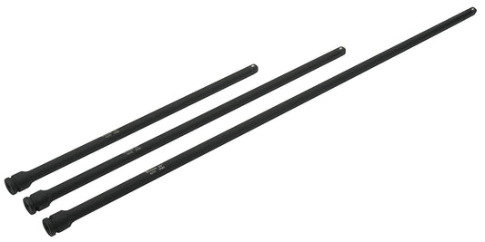 Titan 42173 Juego de extensión de impacto extra larga de 3 piezas de 1/2 pulgadas, incluye extensiones de 18 pulgadas, 24 pulgadas, 36 pulgadas