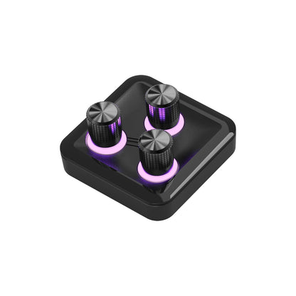 Cooler Master MasterHUB 3xKnob Module: MHKB03AA22 Plataforma Modular Freeform 2.0 - Control de precisión con perillas Personalizables y LED RGB