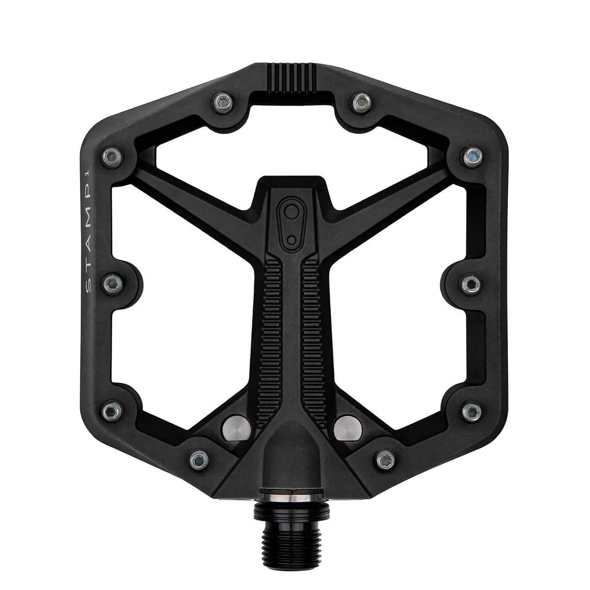Crankbrothers - Pedal de Bicicleta Plano BMX/MTB - Pedal de Bicicleta de Plataforma, Perfil mínimo, Agarre Ajustable - Sello 1 Gen 2 - Negro - - CH