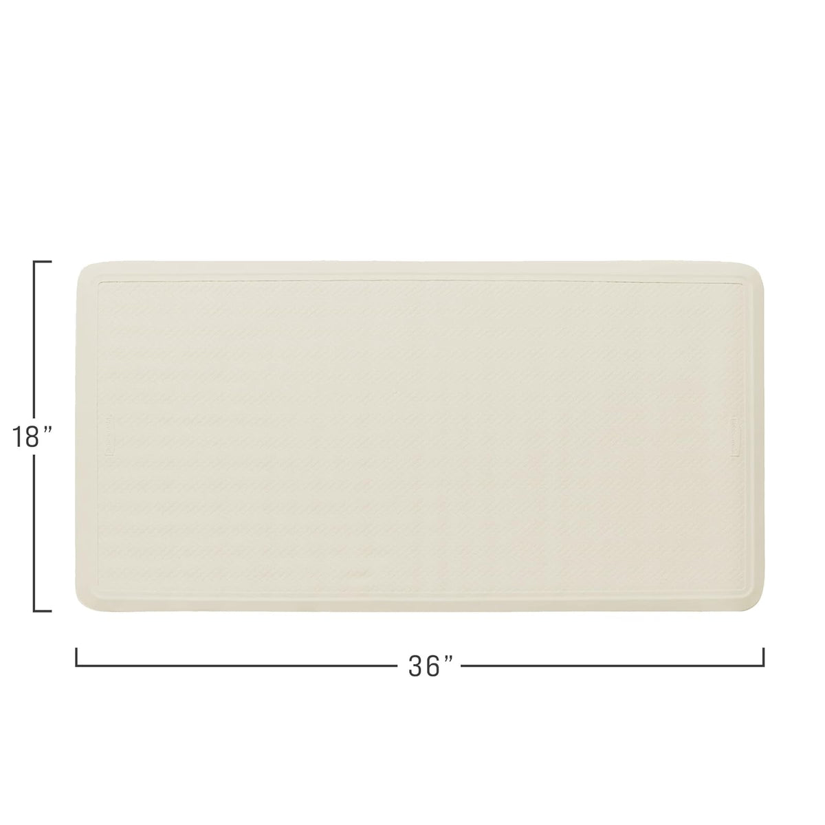 Rubbermaid Commercial Safti-grip alfombra de baño, Rectangle, Blanco, Extra Grande