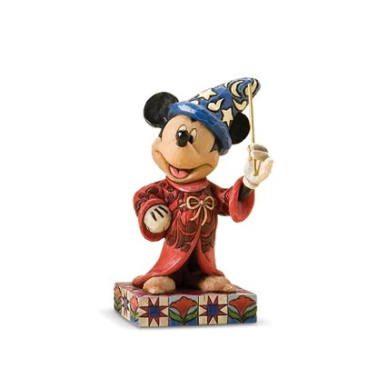 Disney Traditions by Jim Shore Figura de Resina de Mickey Personality Pose Stone, 4.25 Pulgadas