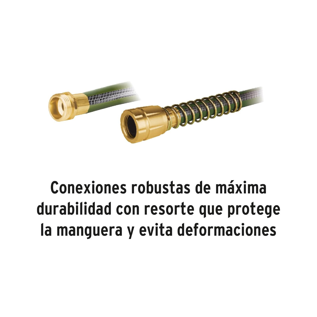 Truper Expert MAN-30X3/4XX, Manguera 3/4" anti-torceduras 6 conexiones de metal largo de 30 m