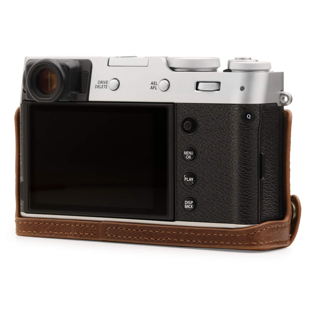 MegaGear Ever Ready - Funda de Piel auténtica Compatible con Fujifilm X100V