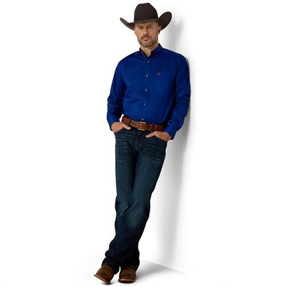 Ariat Men's Big and Tall Solid Twill Shirt, Khaki, XXX-Large