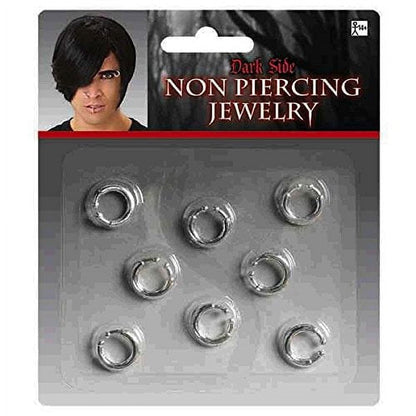 'Stunning Silver Non-Piercing Jewelry - 6'' x 4.75'' - Dazzling Metal Masterpiece - Unique, Stylish & Comfortable - Perfect for All Occasions'