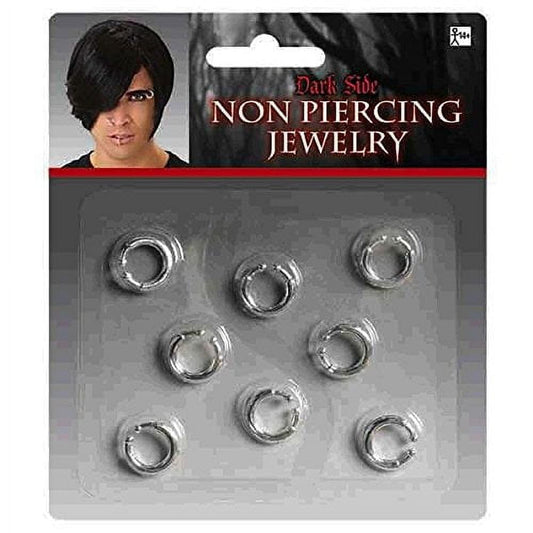 'Stunning Silver Non-Piercing Jewelry - 6'' x 4.75'' - Dazzling Metal Masterpiece - Unique, Stylish & Comfortable - Perfect for All Occasions'