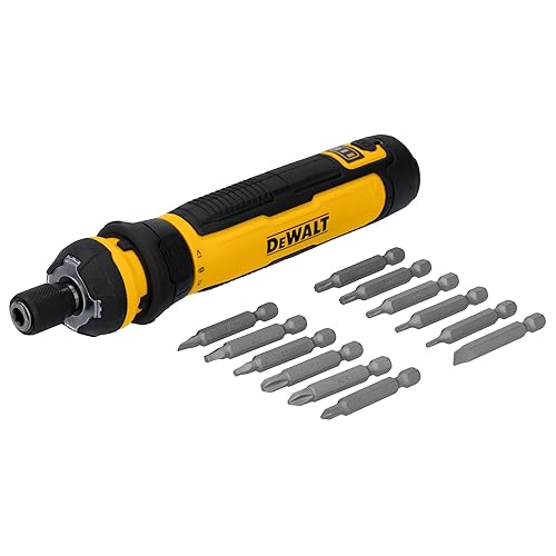 DEWALT - Destornillador inalámbrico con control FLEXDRIVE y puntas de destornillador (DWHT66719)