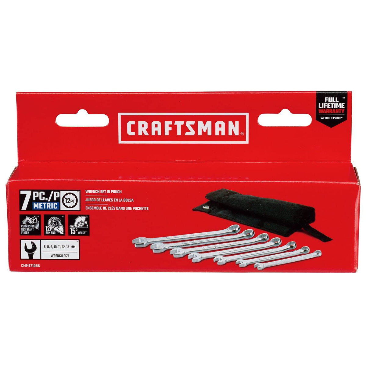 CRAFTSMAN Llaves Combinadas Métricas 7 Piezas CMMT21086