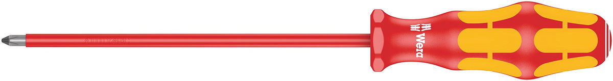 Wera 05006153001 Kraftform Plus VDE 162i PH Phillips Insulated Screwdriver, PH 1 Head, 6" Blade Length