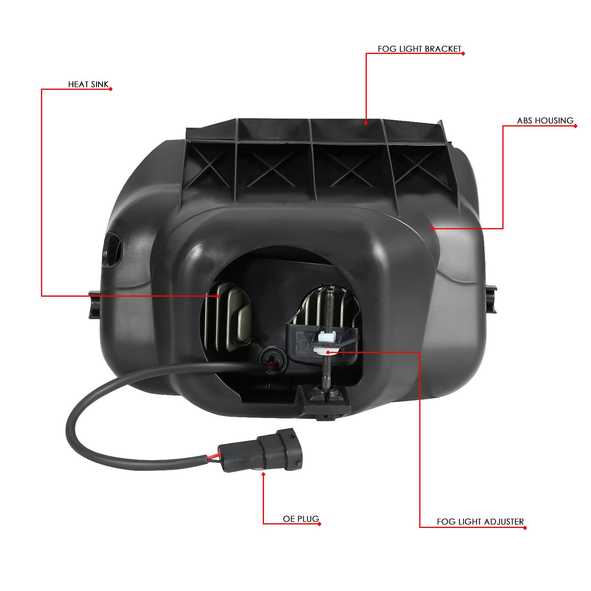 DNA Motoring FL-ZTL-339-SM Par de Luces Antiniebla para Chevrolet Silverado 1500 2500HD 3500 Classic Avalanche 02-06, Negro Ahumado