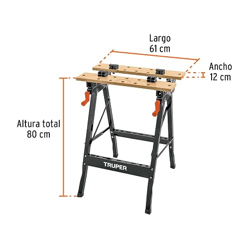 Truper MT-100, Mesa de trabajo multiusos base plegable a 0°, 45° y 90°